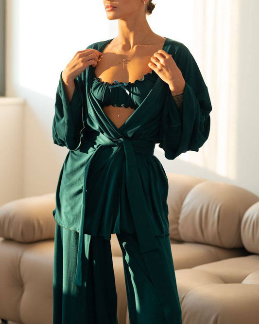 Піжама жіноча трійка, піжама 3 в 1, літня піжама, подарунок для жінки