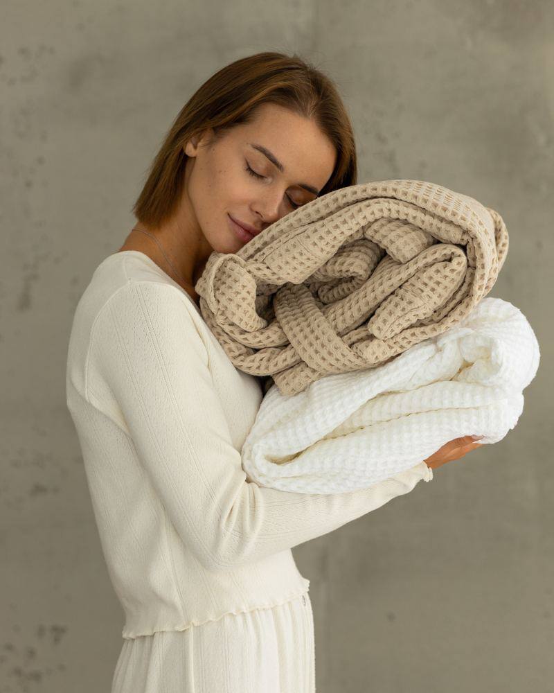 жіноча піжама з натуральної тканини, ангора трикотаж колір молочний