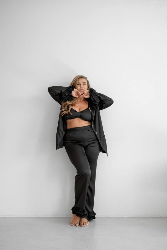 жіноча піжама на гудзиках шовк армані, вікторія сікрет, піжама трійка, піжама 3 в 1