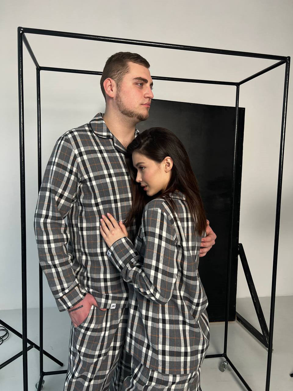 Чоловіча піжама з 100% бавовни. Сірий - Original Textile