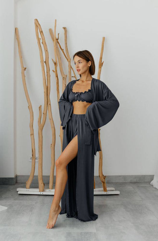 Піжама жіноча трійка, піжама 3 в 1, літня піжама, подарунок для жінки