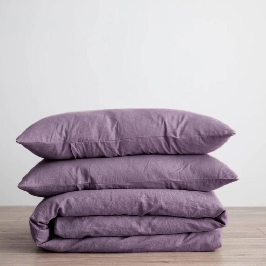 Набір постільної білизни 100% бавовна, колір ліловий - Original Textile
