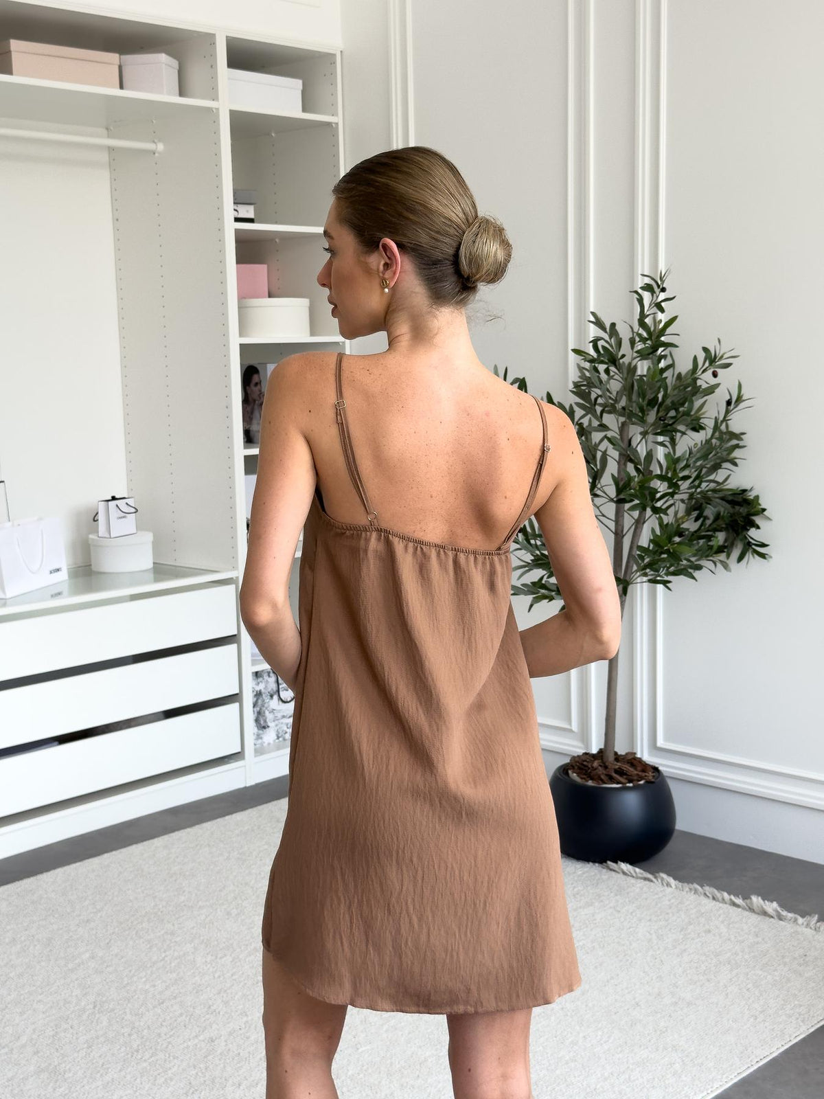 Жіноча сорочка Boho Chic, мокко коричневий — фото 4