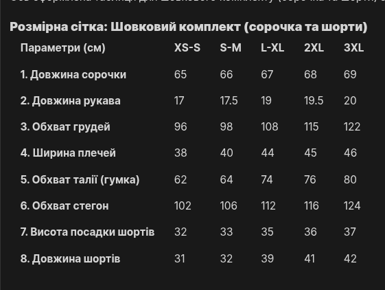 Жіноча піжама з армані шовку. Комплект сорочка з шортам чорний