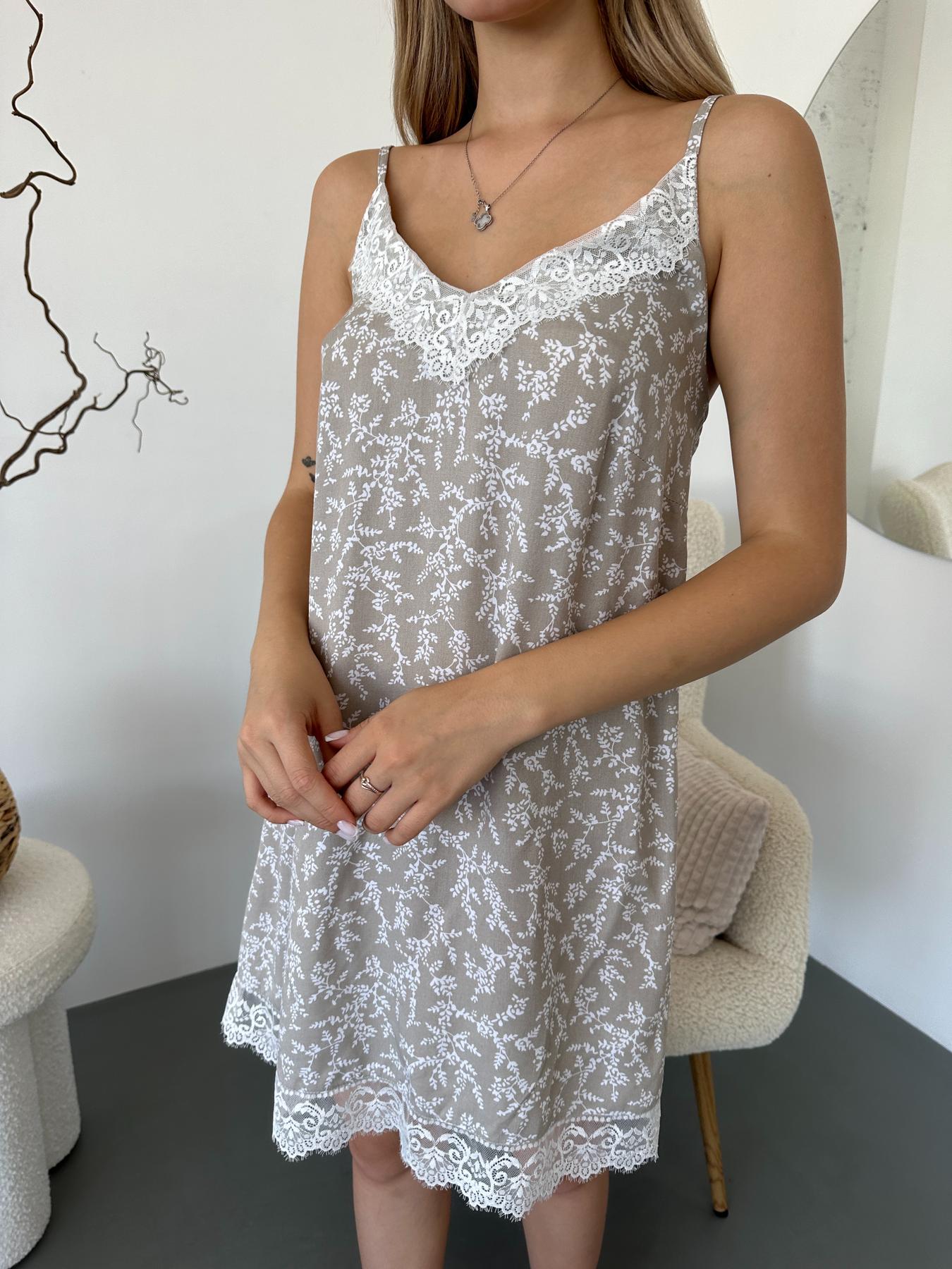 Жіночий комплект халат та сорочка зі штапелю Ніжність, грейдж