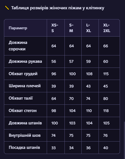 Парні піжами в клітинку фемілі лук  для фотосесій, з тканини Байка