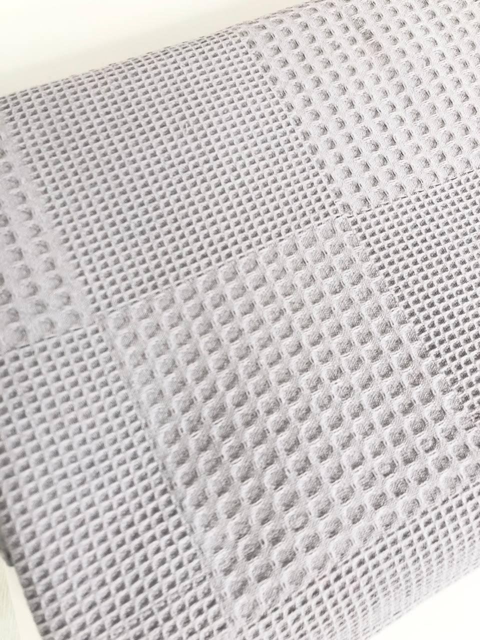 Чоловічий банний набір з кілтом на липучці і рушником, світло-сірий