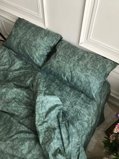 Набір постільної білизни з Ранфорсу, 100% бавовна, колір зелений