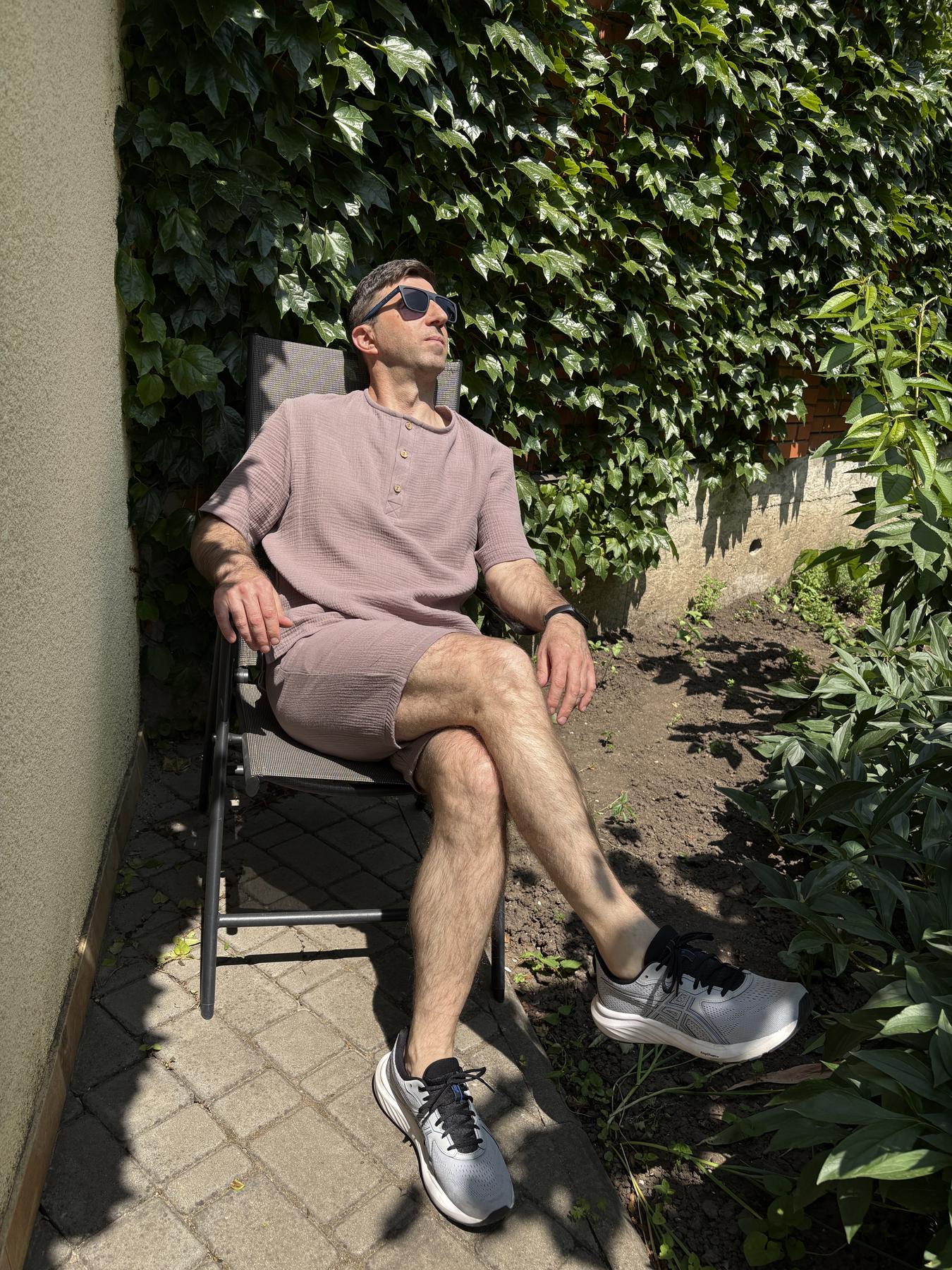 Чоловічий комплект з мусліну Capri коричневий мокко