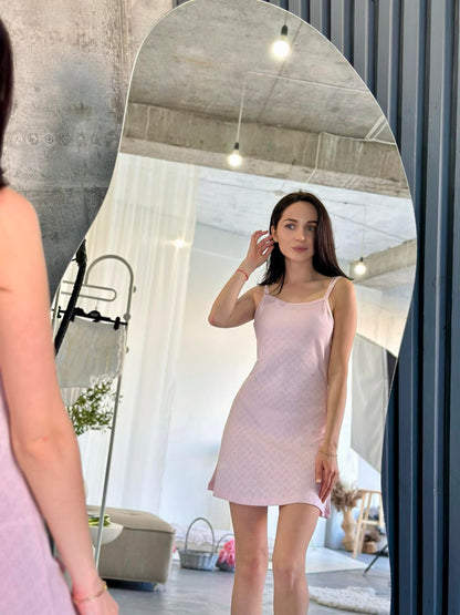 Жіноча сорочка Rose Amour, блідо-рожева, Рібана — фото 2