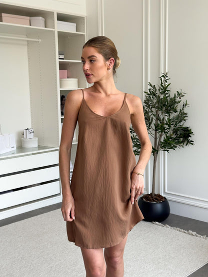Жіноча сорочка Boho Chic, мокко коричневий — фото 3