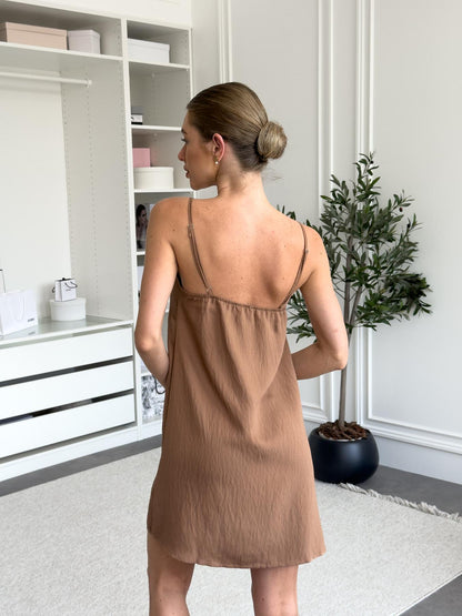 Жіноча сорочка Boho Chic, мокко коричневий — фото 4