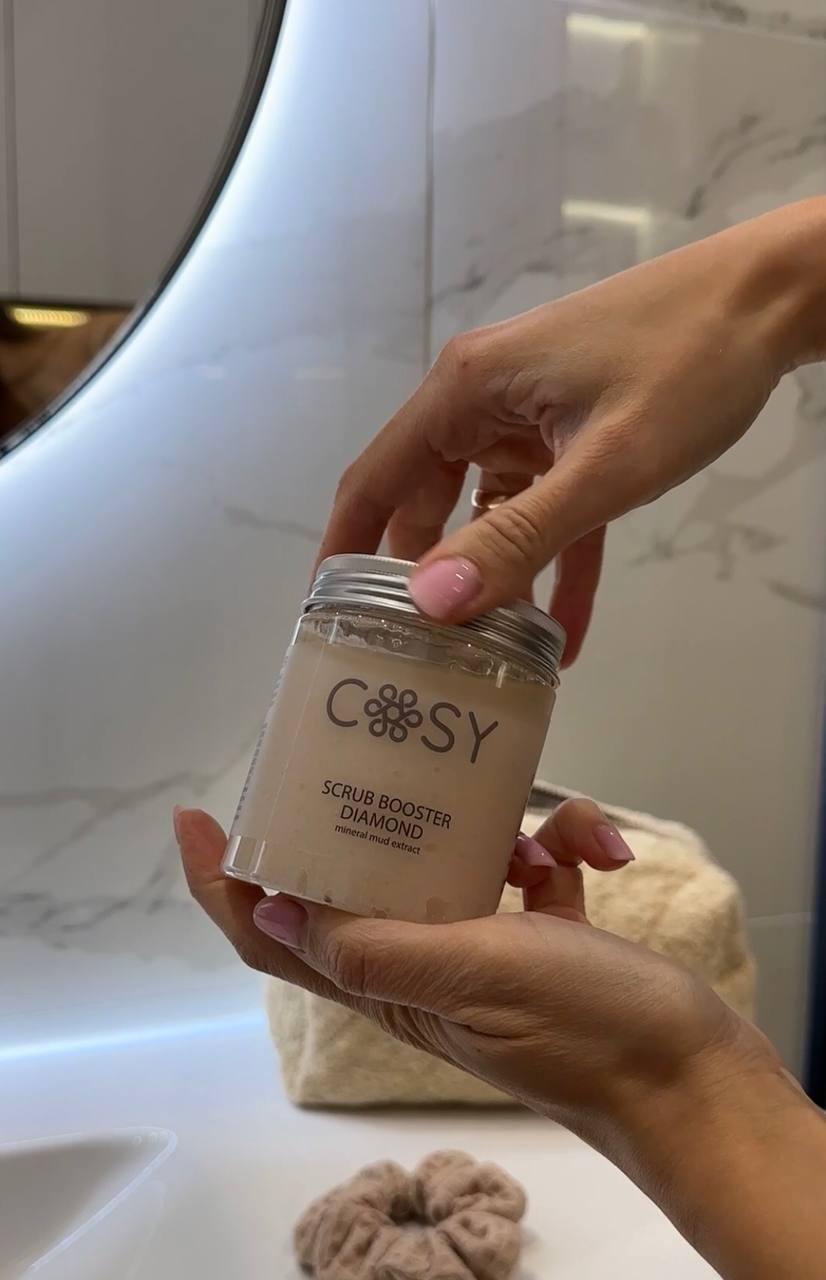 Жіночий подарунковий набір Bella з халатом капюшон, рушник, резинка для волосся, парфумований скарб беж, бавовна