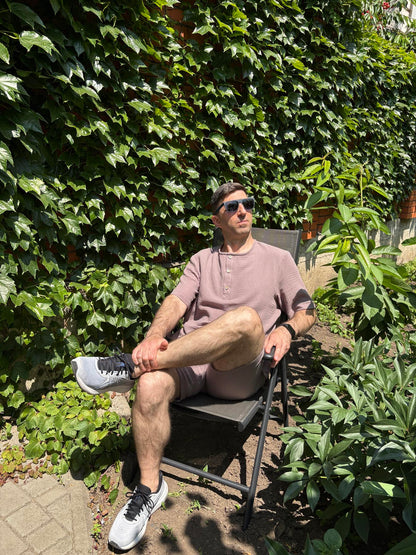 Чоловічий комплект з мусліну Capri коричневий мокко