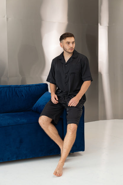 Фото комплекту піжами BOBRAND чорного кольору