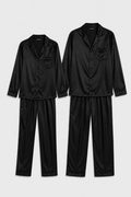 Парні піжами BOBRAND чорного кольору (Жіноча та Чоловіча) (матеріал: віскозна, з штанами, колір чорний)