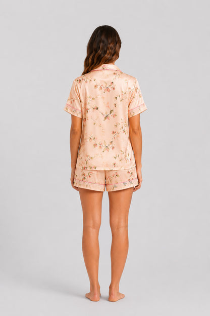 Преміальна сатинова тканина піжами BOBRAND Floral Summer